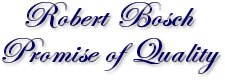 Robert Bosch Promise of Excellence